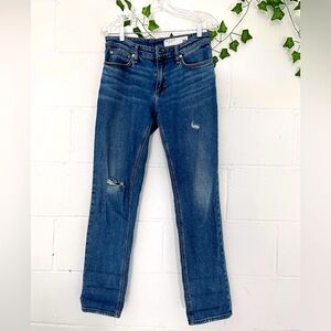 Like New | RAG & BONE | Dre Lowrise Slim Boyfriend Jeans Denim | 28, 27